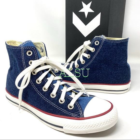 Converse Ctas High Top Canvas Jeans Dark Navy W - Picture 4 of 12